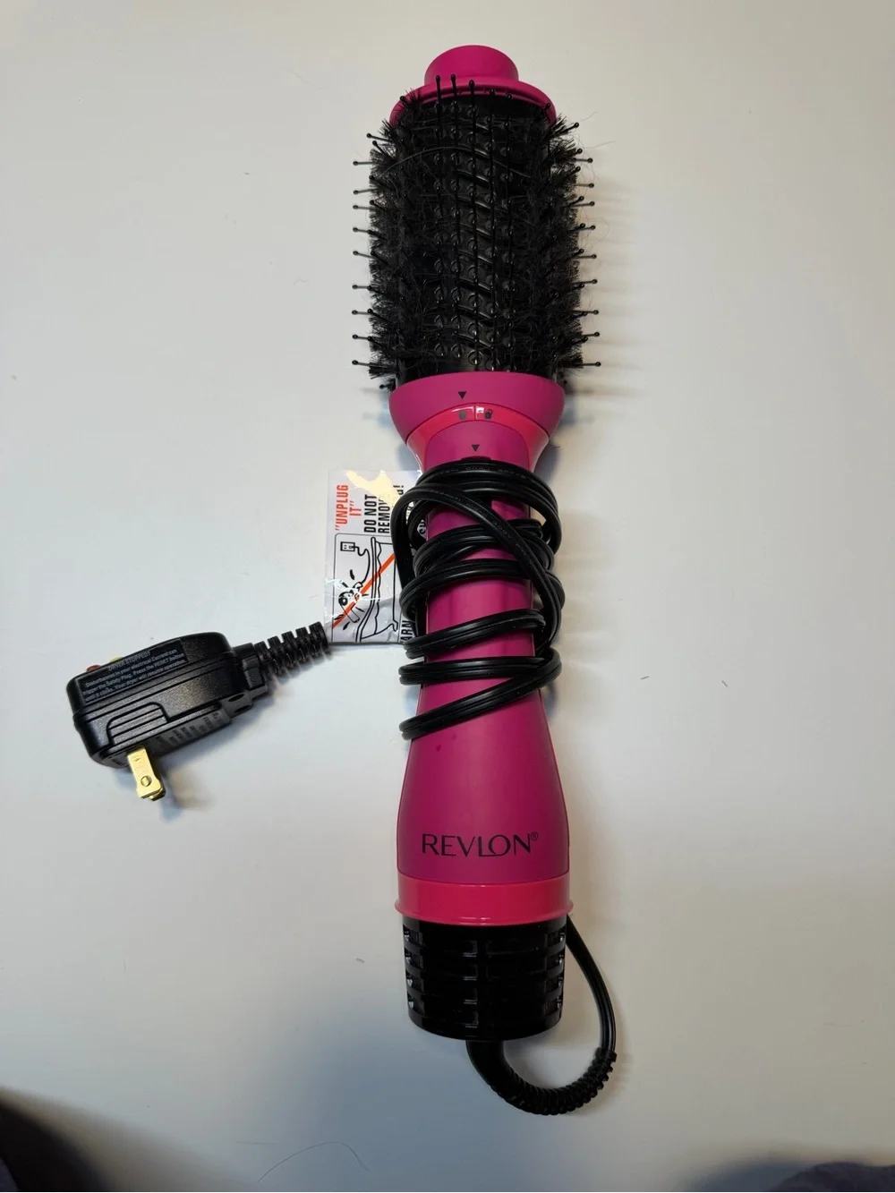 Revlon Hot Air Round Brush Styler - Fuchsia and Black